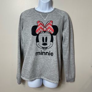 Womens Disney | Size Large | Crewneck Sweatshirt | High-Low | Minnie
